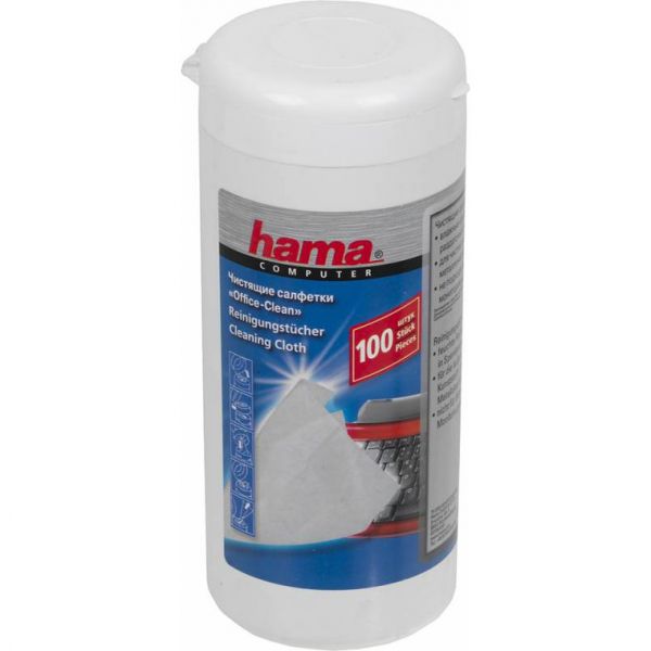 Чистящий набор HAMA H-42210 Салфетки чистящие универсальные туба 100шт