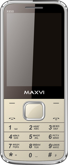 Мобильный телефон MAXVI X850 Gold