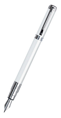 Ручка перьевая WATERMAN Perspective (S0944560) White CT (F) чернила: синий перо золото 18K палладиевое покрытие