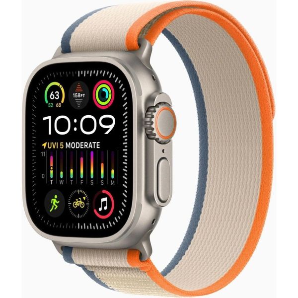 Умные часы Apple Watch Ultra 2 A2986 49 мм титан/оранжевый/бежевый [mrf23ll/a]